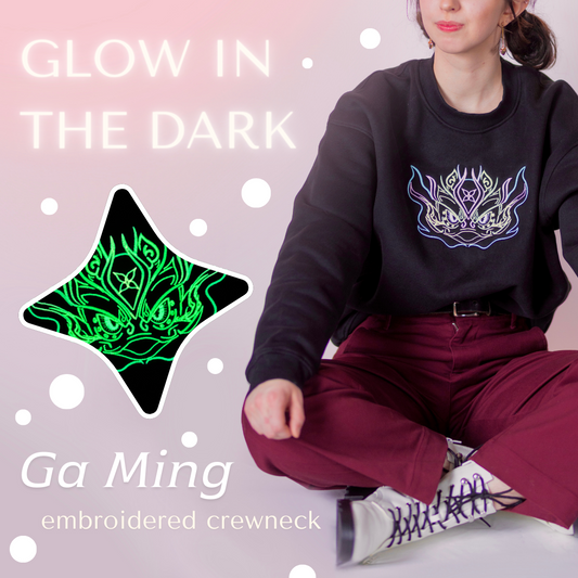 Subtle Genshin Impact Ga Ming Embroidered Crewneck & Hoodie