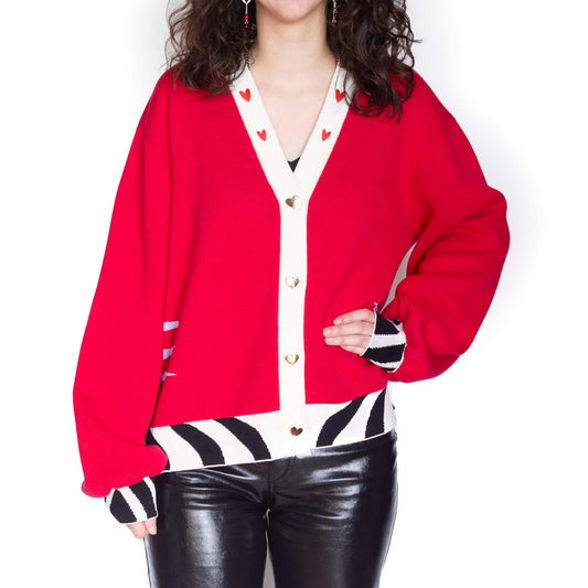 Subtle Hazbin Hotel Valentino Inspired Vees Cardigan