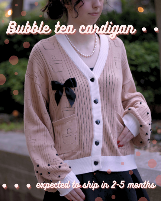 Shop Bubble Tea Boba Unisex Cardigan