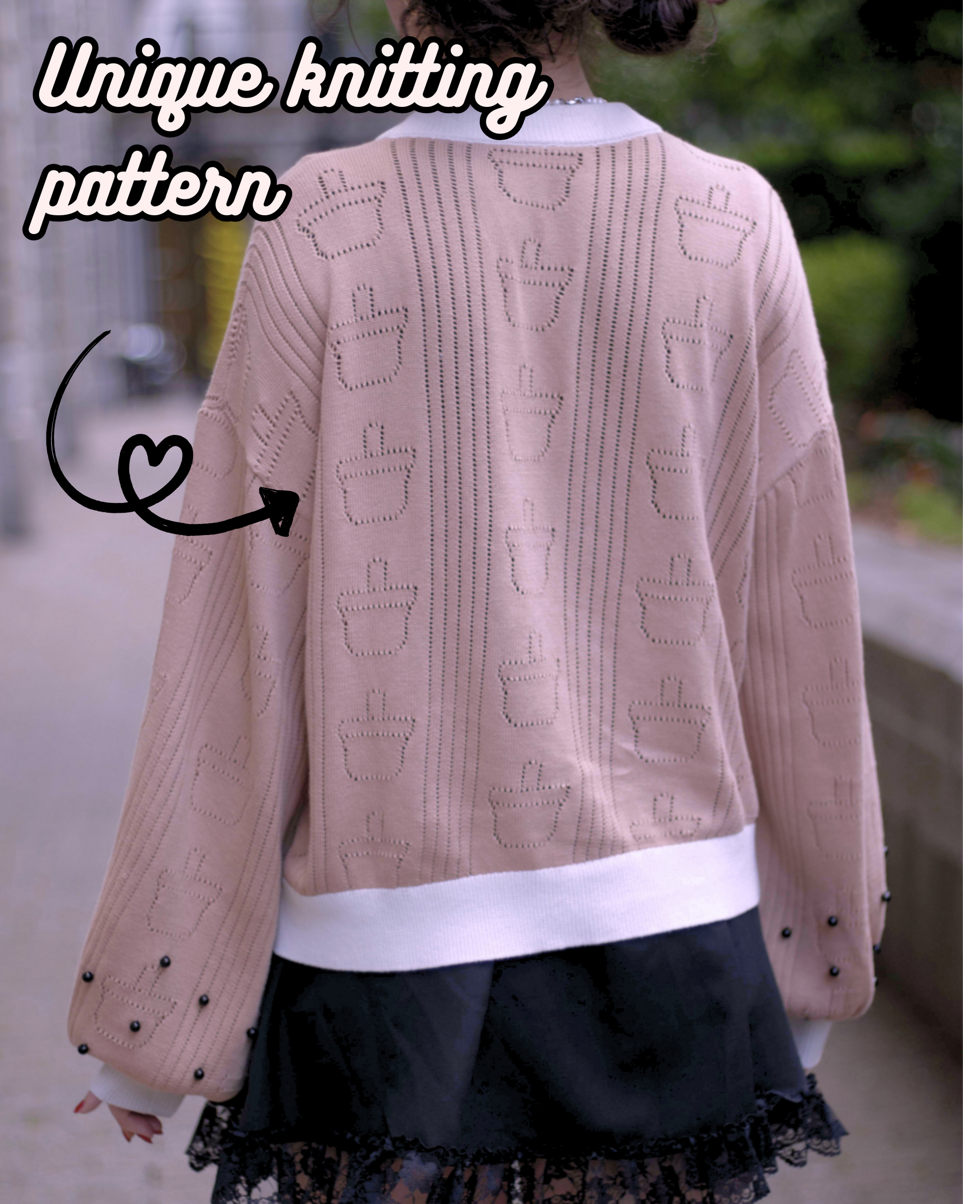 Shop Bubble Tea Boba Unisex Knitted Cardigan