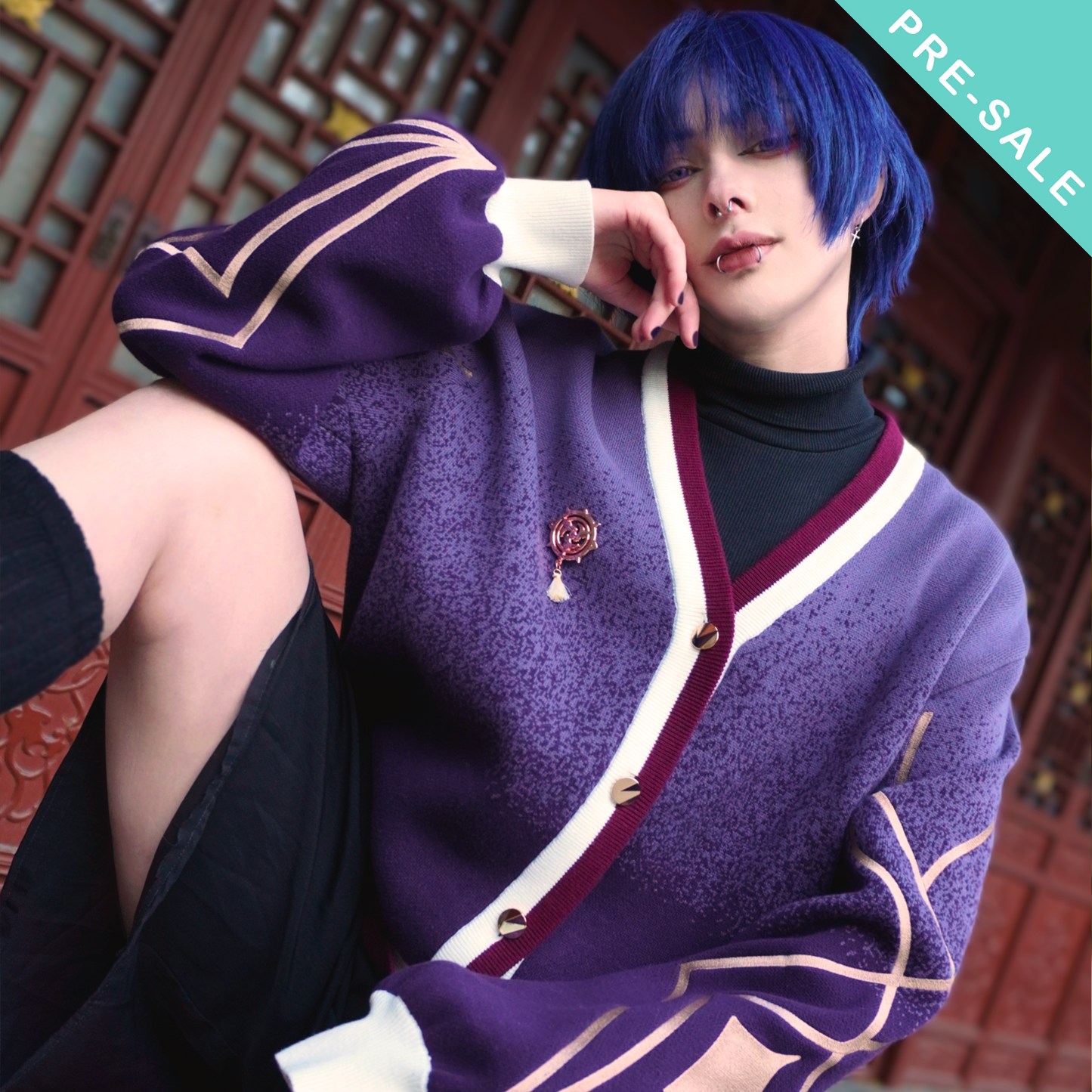 Subtle Scaramouche Genshin Impact Embroidered Cardigan Cosplay