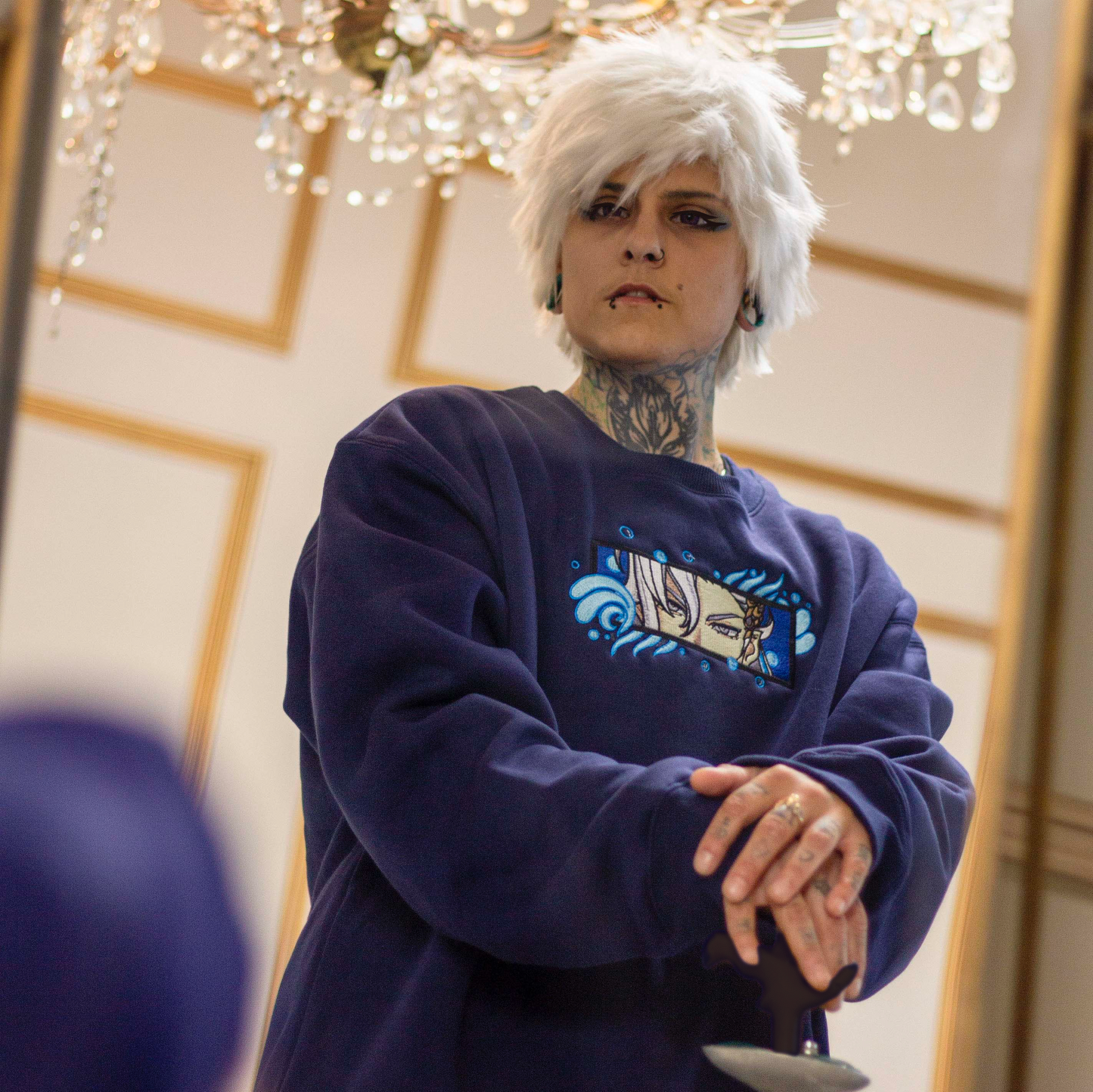 Neuvillette Embroidered Sweater from Genshin Impact