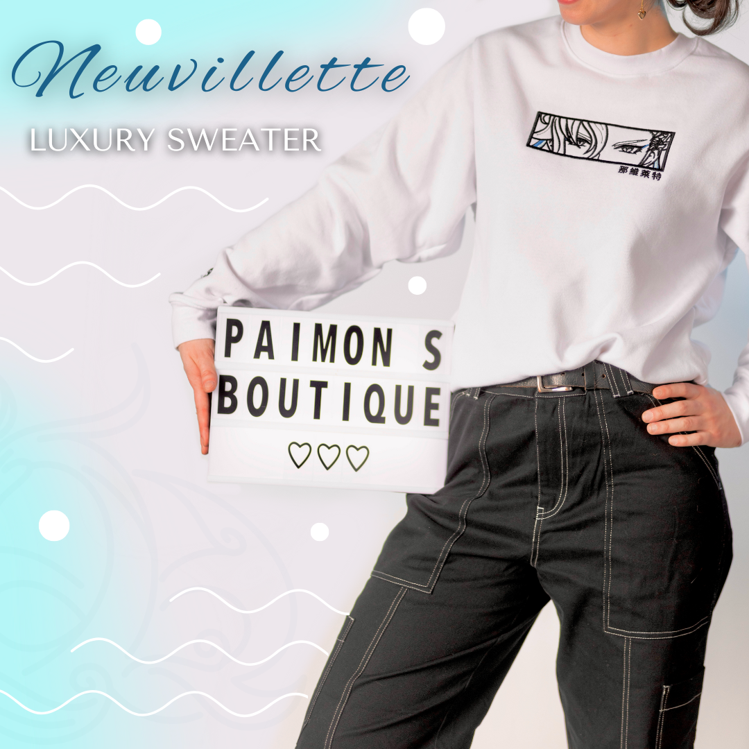 Subtle Neuvillette Genshin Impact Embroidered Sweater & Hoodie