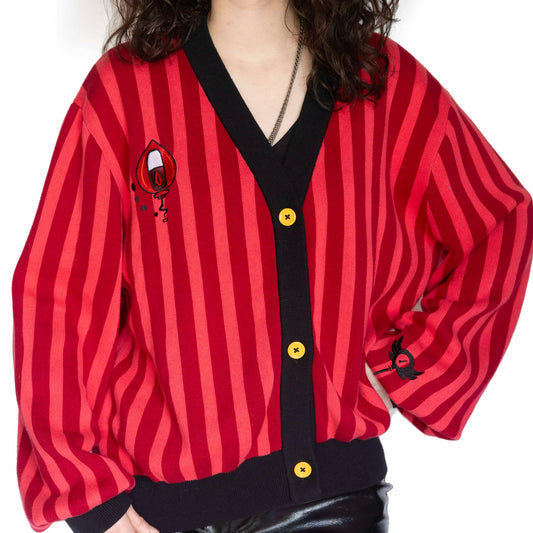Subtle Hazbin Hotel Alastor Inspired Oh Deer Demon Cardigan Merch